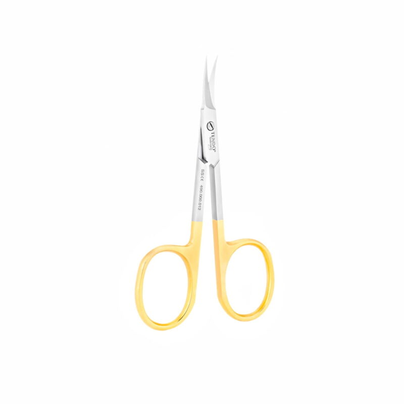 Tendo® Solingen Gold Line curved cuticle and nail scissors