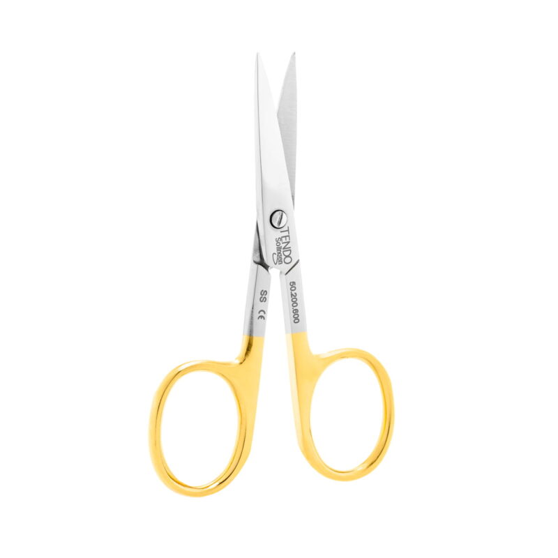 Tendo® Solingen Gold Line straight nail scissors with large eyes