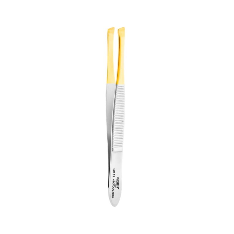 Tendo Solingen Gold Line oblique cosmetic tweezers