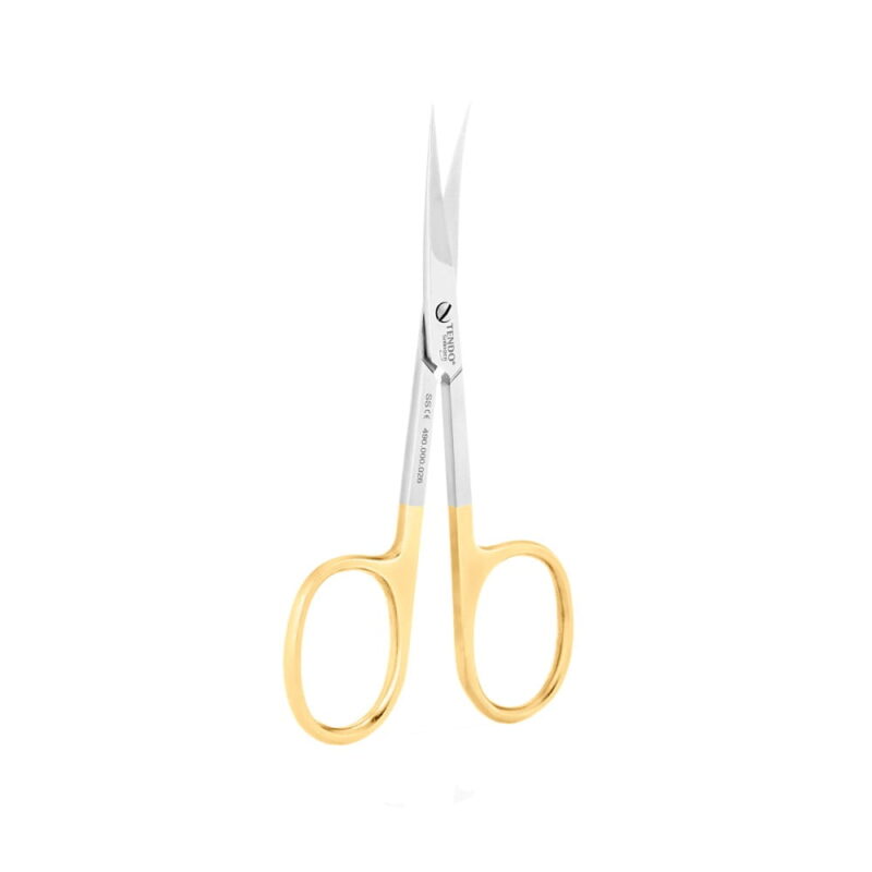 Bent Tendo Solingen thin Gold Line cuticle scissors