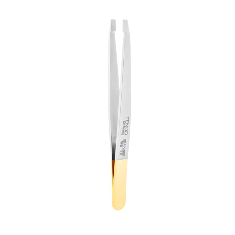 Tendo Solingen Gold Line® straight eyebrow tweezers