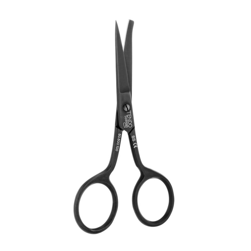 Tendo® Solingen Black beard and mustache trimming scissors