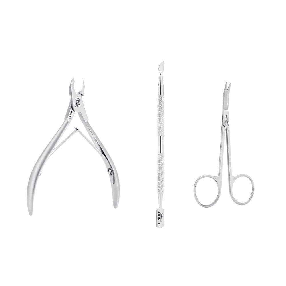 Zestaw podstawowych narzędzi do manicure Tendo Solingen – 3 elementy